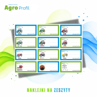 Naklejki na zeszyty z traktorami