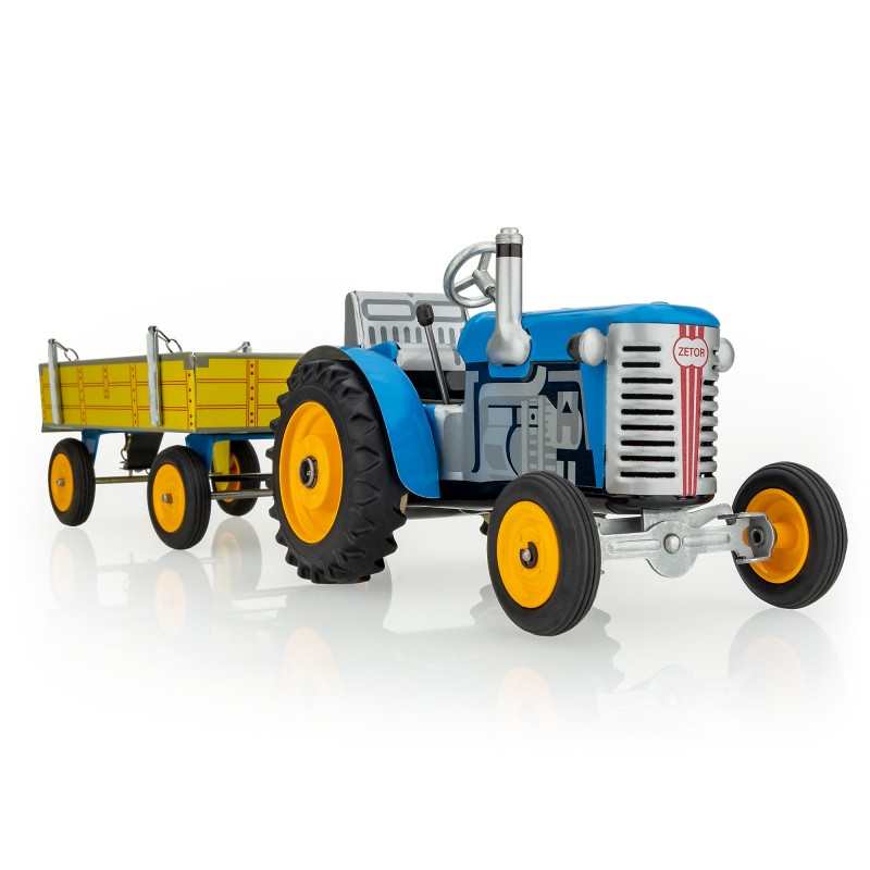 Zetor z Przyczepą – metalowy model kolekcjonerski z napędem sprężynowym | KOVAP - obrazek 3