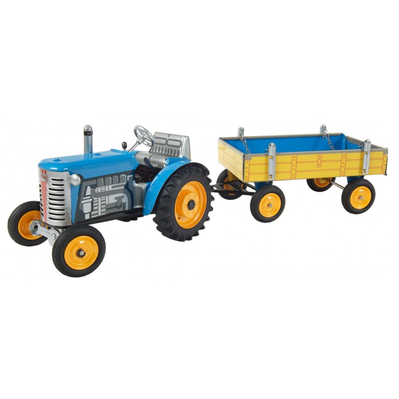 Zetor z Przyczepą – metalowy model kolekcjonerski z napędem sprężynowym | KOVAP - obrazek 5