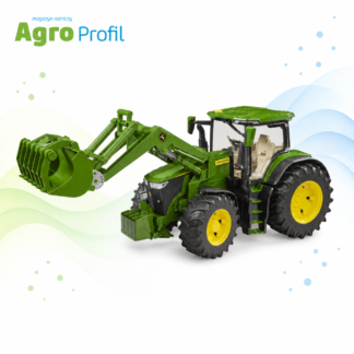 Ciągnik John Deere 7R 350 z ładowaczem czołowym i łyżką, w skali 1:16 Bruder 03151