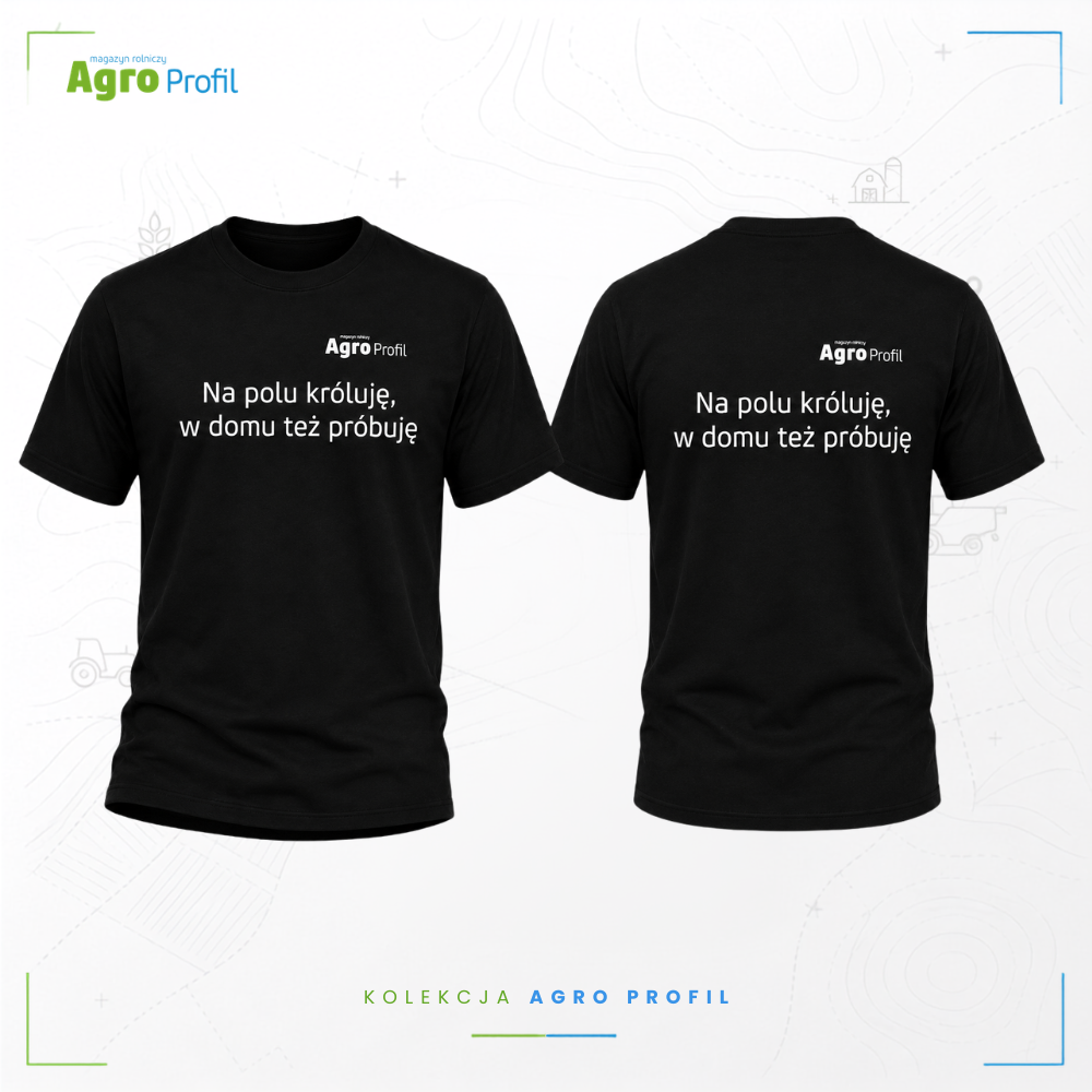 Koszulka rolnicza „Na polu króluję, w domu też próbuję” | Agro Profil - obrazek 2