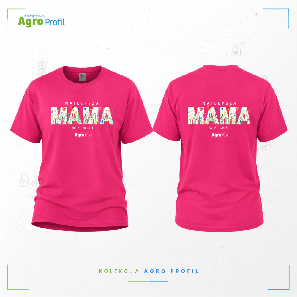 Koszulka rolnicza „Najlepsza MAMA we wsi” | 3 kolory | Agro Profil - obrazek 2