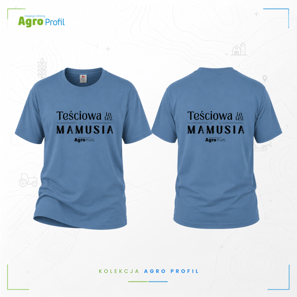 Koszulka rolnicza „Teściowa to też MAMUSIA” | 3 kolory | Agro Profil - obrazek 2