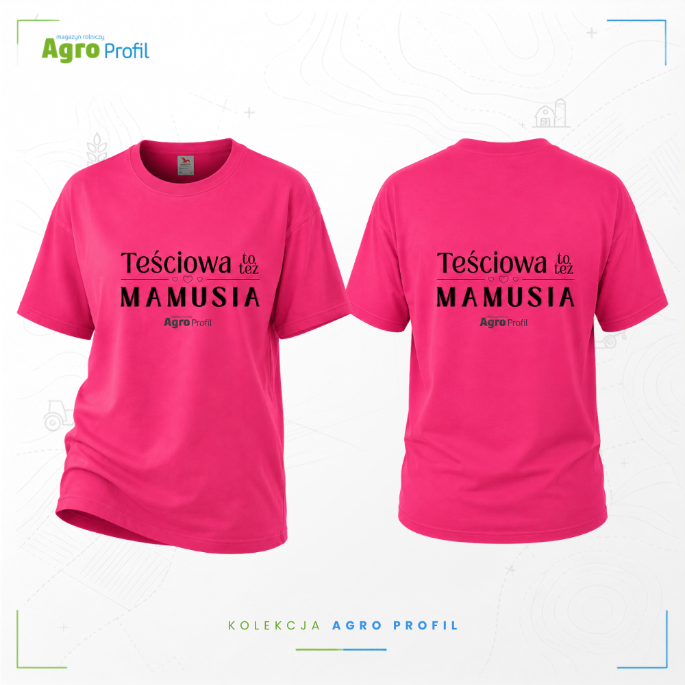 Koszulka rolnicza „Teściowa to też MAMUSIA” | 3 kolory | Agro Profil - obrazek 4