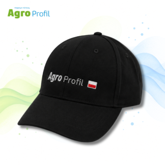 Czapka z daszkiem Agro Profil z flagą - czarna