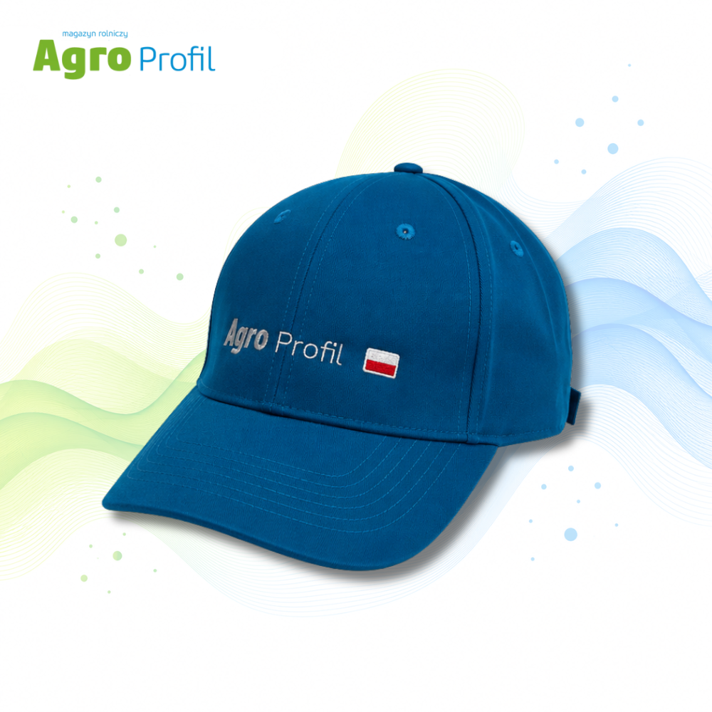 Czapka z daszkiem Agro Profil z flagą - jasnoniebieska