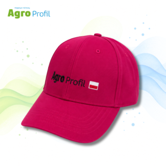 Czapka z daszkiem Agro Profil z flagą - różowa