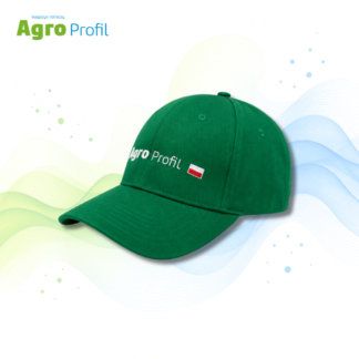 Czapka z daszkiem Agro Profil z flagą - ciemnozielona