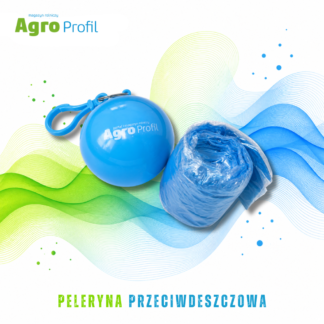 Peleryna przeciwdeszczowa w kulce – poncho z breloczkiem | Agro Profil