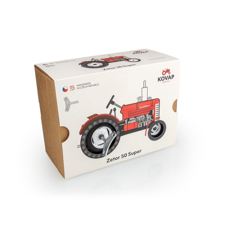Zetor 50 Super – metalowy model kolekcjonerski z napędem sprężynowym | KOVAP - obrazek 7
