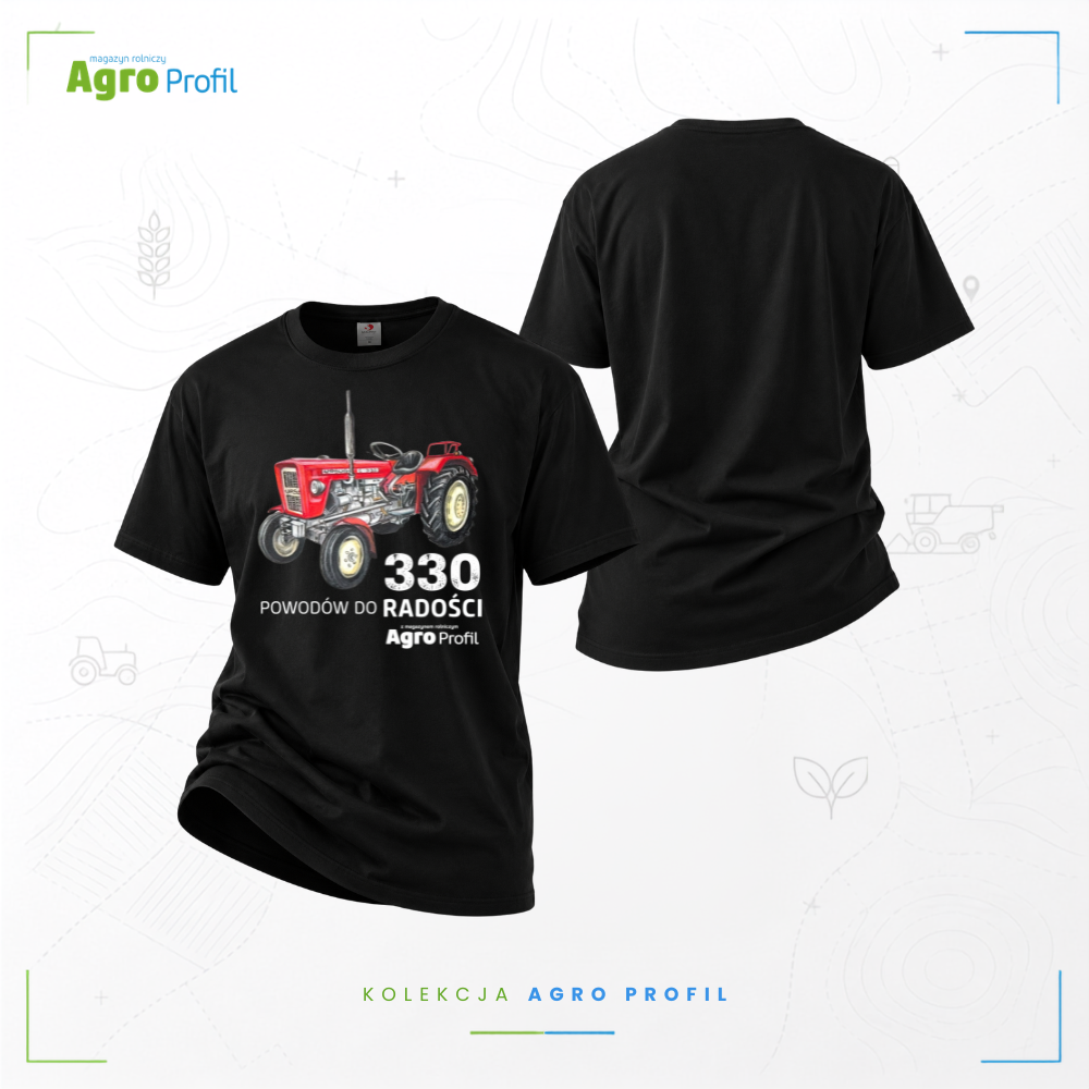 Koszulka rolnicza „330 powodów do radości” | Ursus C-330 | Agro Profil - obrazek 2